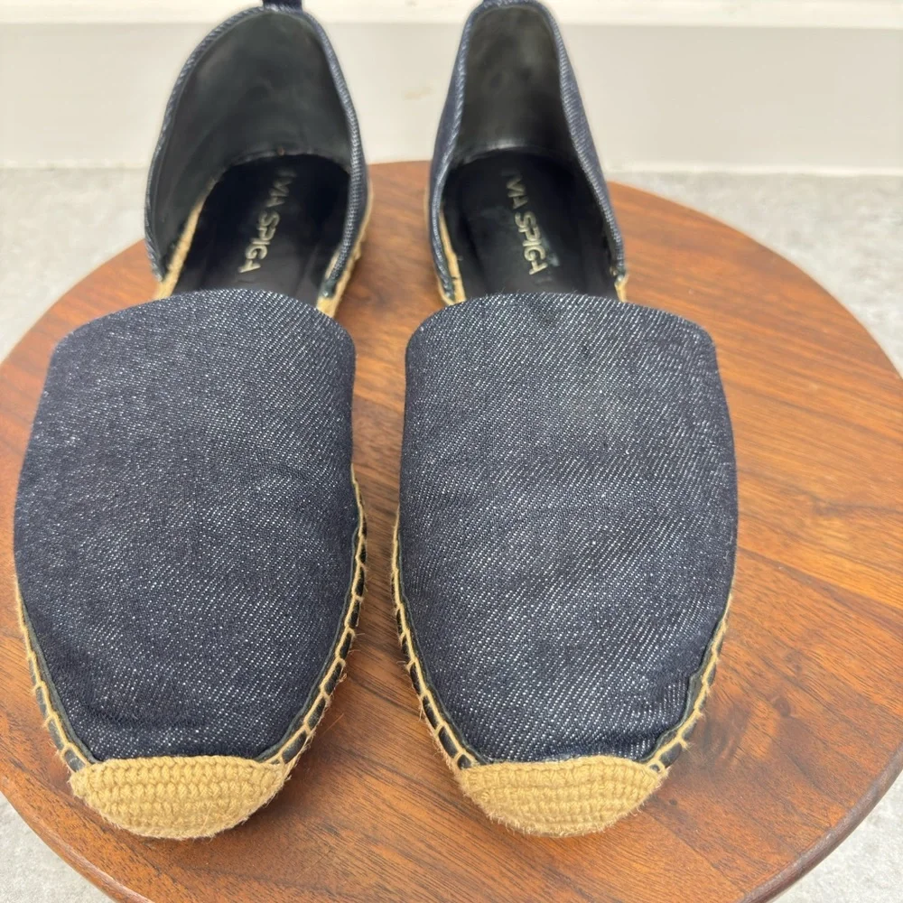 Via Spiga Denim Espadrille Loafers New w/o box Size 10‎ (EU-40)